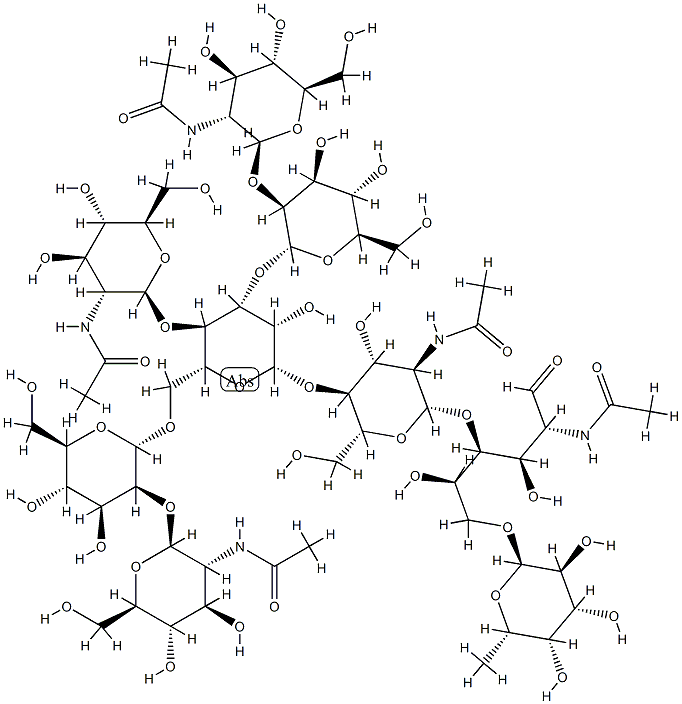 MANNOTRIOSE-(FUCOSYL-DI-(N-ACETYL-*GLUCOSAMINE)), BI CAS#: 79726-49-1