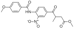 METHYL 4-(4-[(4-METHOXYBENZOYL)AMINO]-3-NITROPHENYL)-3-METHYL-4-OXOBUTANOATE CAS#: 74149-72-7