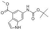 METHYL 6-N-BOC-AMINOINDOLE-4-CARBOXYLATE CAS#: 731810-56-3