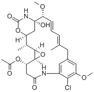 Maytansine, O3-acetyl-O3-de2-(acetylmethylamino)-1-oxopropyl-22-demethyl- CAS#: 77353-67-4