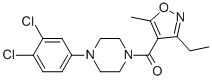 Methanone, [4-(3,4-dichlorophenyl)-1-piperazinyl](3-ethyl-5-methyl-4-isoxazolyl)- CAS#: 775300-07-7