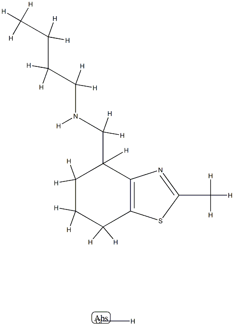 Methyl-2 (N-n-butylaminomethyl)-4 tetrahydro-4,5,6,7-benzo(d)thiazole  chlorhydrate [French] CAS#: 77529-10-3
