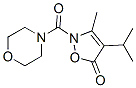 Morpholine,  4-[[3-methyl-4-(1-methylethyl)-5-oxo-2(5H)-isoxazolyl]carbonyl]-  (9CI) CAS#: 706804-29-7
