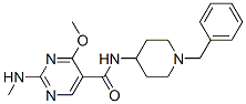 N-(1-Benzyl-4-piperidyl)-4-methoxy-2-(methylamino)-5-pyrimidinecarboxamide CAS#: 72412-04-5