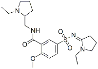 N-[(1-Ethyl-2-pyrrolidinyl)methyl]-5-[(1-ethylpyrrolidin-2-ylidene)sulfamoyl]-2-methoxybenzamide CAS#: 75254-19-2
