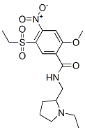 N-[(1-ethyl-2-pyrrolidinyl)methyl]-5-(ethylsulphonyl)-2-methoxy-4-nitrobenzamide CAS#: 79893-23-5