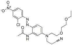 N-[2-[(2-chloro-4-nitrophenyl)azo]-5-[(2-cyanoethyl)[2-(2-ethoxyethoxy)ethyl]amino]phenyl]acetamide CAS#: 73384-67-5