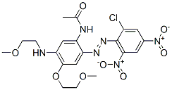 N-[2-[(2-chloro-4,6-dinitrophenyl)azo]-4-(2-methoxyethoxy)-5-[(2-methoxyethyl)amino]phenyl]acetamide CAS#: 73384-71-1