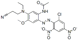 N-[2-[(2-chloro-4,6-dinitrophenyl)azo]-5-[(2-cyanoethyl)ethylamino]-4-methoxyphenyl]acetamide CAS#: 79295-96-8