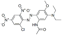 N-[2-[(2-chloro-4,6-dinitrophenyl)azo]-5-(diethylamino)-4-methoxyphenyl]acetamide CAS#: 79295-99-1