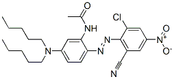 N-[2-[(2-chloro-6-cyano-4-nitrophenyl)azo]-5-(dipentylamino)phenyl]acetamide CAS#: 73567-44-9