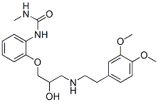 N-[2-[3-(3,4-Dimethoxyphenethylamino)-2-hydroxypropoxy]phenyl]-N'-methylurea CAS#: 76210-77-0