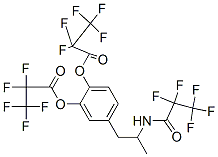 N-[2-[3,4-Bis[(pentafluoropropanoyl)oxy]phenyl]-1-methylethyl]-2,2,3,3,3-pentafluoropropanamide CAS#: 72347-75-2