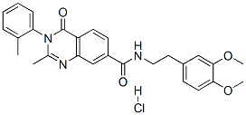 N-[2-(3,4-dimethoxyphenyl)ethyl]-2-methyl-3-(2-methylphenyl)-4-oxo-qui nazoline-7-carboxamide hydrochloride CAS#: 74101-63-6