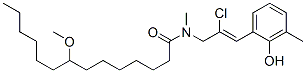 N-[2-Chloro-3-(2-hydroxy-3-methylphenyl)-2-propenyl]-8-methoxy-N-methyltetradecanamide CAS#: 75332-38-6