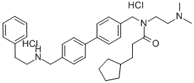 N-[2-(DIMETHYLAMINO)ETHYL]-N-[[4'-[[(2-PHENYLETHYL)AMINO]METHYL][1,1'-BIPHENYL]-4-YL]METHYL]CYCLOPENTANEPROPANAMIDE DIHYDROCHLORIDE CAS#: 791789-61-2