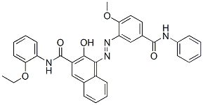 N-(2-Ethoxyphenyl)-3-hydroxy-4-[2-methoxy-5-(phenylcarbamoyl)phenylazo]-2-naphthamide CAS#: 73384-84-6