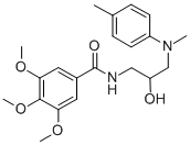N-(2-Hydroxy-3-(methyl(4-methylphenyl)amino)propyl)-3,4,5-trimethoxybe nzamide CAS#: 73571-93-4