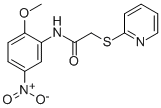 N-(2-METHOXY-5-NITROPHENYL)-2-(2-PYRIDINYLSULFANYL)ACETAMIDE CAS#: 763124-79-4