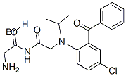 N-(2-aminoacetyl)-2-[(2-benzoyl-4-chloro-phenyl)-propan-2-yl-amino]ace tamide hydrobromide CAS#: 74088-45-2