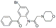 N-(2-benzoyl-4-bromo-phenyl)-N-methyl-2-morpholin-4-yl-acetamide CAS#: 76938-33-5