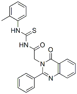 N-[(2-methylphenyl)thiocarbamoyl]-2-(4-oxo-2-phenyl-quinazolin-3-yl)ac etamide CAS#: 72045-61-5