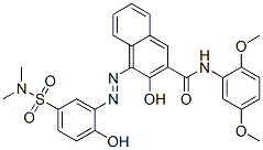 N-(2,5-dimethoxyphenyl)-4-[[5-[(dimethylamino)sulphonyl]-2-hydroxyphenyl]azo]-3-hydroxynaphthalene-2-carboxamide CAS#: 79135-84-5