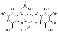 N-[(2S,3R,4R,5S,6R)-5-hydroxy-6-(hydroxymethyl)-2-[(2S,3R,4S,5S,6R)-2,3,5-trihydroxy-6-(hydroxymethyl)oxan-4-yl]oxy-4-[(2R,3R,4S,5R,6R)-3,4,5-trihydroxy-6-(hydroxymethyl)oxan-2-yl]oxyoxan-3-yl]acetamide CAS#: 75645-27-1