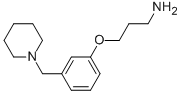 N-[3-[3-(1-Piperidinylmethyl)phenoxy]propyl]amine CAS#: 73278-98-5