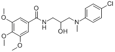 N-(3-((4-Chlorophenyl)methylamino)-2-hydroxypropyl)-3,4,5-trimethoxybe nzamide CAS#: 73571-91-2