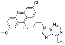 N-[3-(6-aminopurin-9-yl)propyl]-6-chloro-2-methoxy-acridin-9-amine CAS#: 79953-24-5