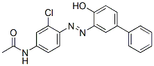 N-[3-chloro-4-[(4-hydroxy[1,1'-biphenyl]-3-yl)azo]phenyl]acetamide CAS#: 77154-16-6