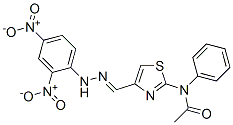 N-[4-[[2-(2,4-Dinitrophenyl)hydrazono]methyl]thiazole-2-yl]acetoanilide CAS#: 73623-39-9