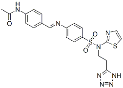 N-[4-[4-[N-(2-Thiazolyl)-N-[2-(1H-tetrazol-5-yl)ethyl]aminosulfonyl]phenyliminomethyl]phenyl]acetamide CAS#: 78311-71-4