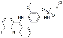 N-[4-[(4-fluoroacridin-9-yl)amino]-3-methoxy-phenyl]methanesulfonamide hydrochloride CAS#: 76708-66-2