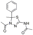N-(4-Acetyl-4,5-dihydro-5-methyl-5-phenyl-1,3,4-thiadiazol-2-yl)acetamide CAS#: 72926-24-0