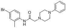 N-(4-BROMO-2-METHYLPHENYL)-2-(4-PHENYLPIPERAZINO)ACETAMIDE CAS#: 763125-97-9