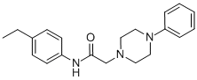 N-(4-ETHYLPHENYL)-2-(4-PHENYLPIPERAZINO)ACETAMIDE CAS#: 763124-65-8