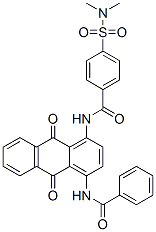 N-[4-(benzoylamino)-9,10-dihydro-9,10-dioxo-1-anthryl]-4-[(dimethylamino)sulphonyl]benzamide CAS#: 75299-82-0