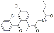 N-[[[4-chloro-2-(2-chlorobenzoyl)phenyl]-methyl-carbamoyl]methyl]butan amide CAS#: 74834-03-0