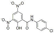 N-(4-chlorophenyl)-2-hydroxy-3,5-dinitro-benzamide CAS#: 78154-60-6