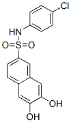 N-(4-chlorophenyl)-6,7-dihydroxynaphthalene-2-sulphonamide CAS#: 76091-71-9
