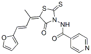 N-[5-[3-(2-Furanyl)-1-methyl-2-propenylidene]-4-oxo-2-thioxo-3-thiazolidinyl]-4-pyridinecarboxamide CAS#: 72732-42-4