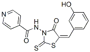 N-[5-[(3-Hydroxyphenyl)methylene]-4-oxo-2-thioxo-3-thiazolidinyl]-4-pyridinecarboxamide CAS#: 72732-38-8