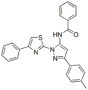 N-[5-(4-methylphenyl)-2-(4-phenyl-1,3-thiazol-2-yl)pyrazol-3-yl]benzam ide CAS#: 74101-31-8