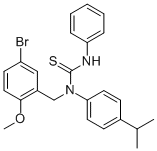 N-(5-BROMO-2-METHOXYBENZYL)-N-(4-ISOPROPYLPHENYL)-N'-PHENYLTHIOUREA CAS#: 763130-54-7