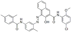 N-(5-Chloro-2-methoxyphenyl)-4-[[5-[(2,4-dimethylbenzoyl)amino]-2-methylphenyl]azo]-3-hydroxy-2-naphthalenecarboxamide CAS#: 73263-38-4