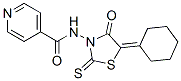 N-(5-Cyclohexylidene-4-oxo-2-thioxo-3-thiazolidinyl)-4-pyridinecarboxamide CAS#: 72732-40-2