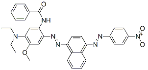 N-[5-(Diethylamino)-4-methoxy-2-[[4-[(4-nitrophenyl)azo]-1-naphthalenyl]azo]phenyl]benzamide CAS#: 73263-35-1