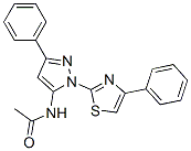 N-[5-phenyl-2-(4-phenyl-1,3-thiazol-2-yl)pyrazol-3-yl]acetamide CAS#: 74101-24-9